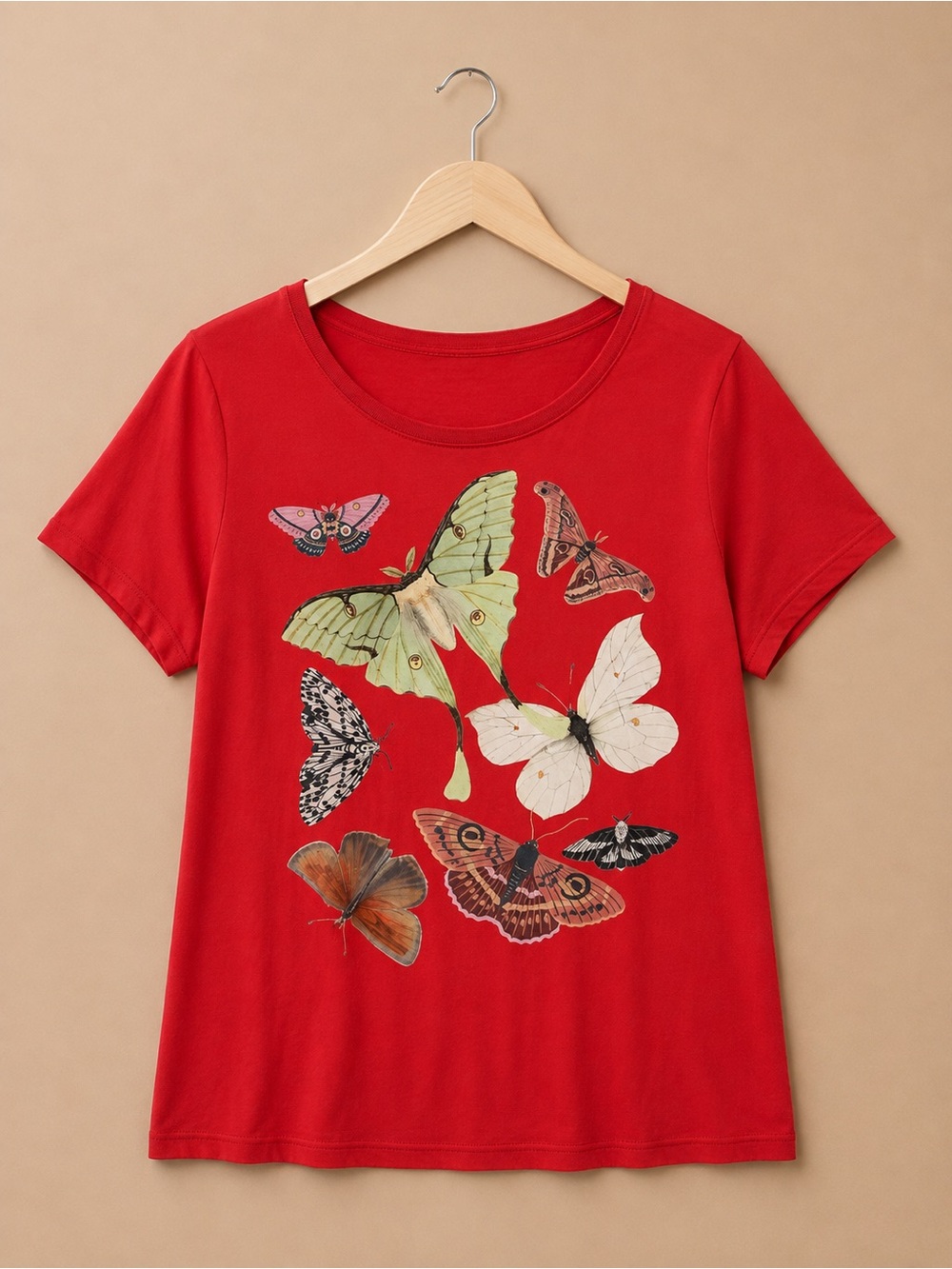 Red graphic tee